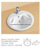 European Approved Ceramic Porcelain Ceramic Washbasin for Bathroom