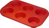 Silicone 6 Cup Muffin Pan & Cake Mould &Bakeware FDA/LFGB (SY1311)