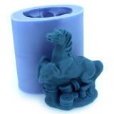 R1110 3D Horse Shape Decorating Silicone Candle Mold