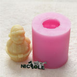 R1442 Small Silicone Candle Mold for Christmas Decoration