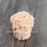 H0126 Flower Silicone Candle Mold Rose 3D Silicon Soap Mould