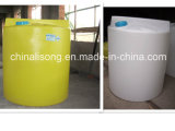 1000L White and Yellow Rotomolding Chemical Tank