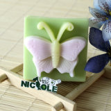 Square Butterfly Shape Silicone Mold for Soap Cake Chocolate and So on
