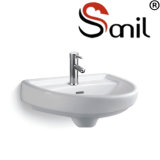 Bathroom Half Round Wall Hung Hand Wash Basin (S9000)