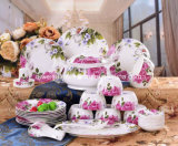 Jingdezhen Porcelain Tableware Kettle Set (QW-Pink Rose)