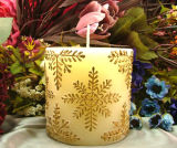 Lz0072 Christmas Decorative Snow Pillar Candle Mold 100% Food Grade Silicon Mould
