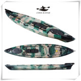 Polyethylene Hull Material Fishing Kayak with Rudder