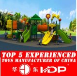 2015 Plastic Material and Outdoor Playground Type Kids Play Equipment Slides (HD15A-027A)