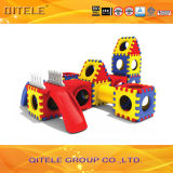 Indoor Kids' Body Exercising Blocks Plastic Toys with Slide (PT-019)