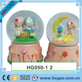 Lover Snow Globe Boy and Girl by Woodpile