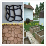 DIY Garden Cobblestone Plastic Mould, Paving Stone Mold, Garden Interlock Concrete Mould