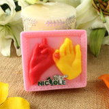 H0058 Hand in Hand Silicone Soap Mold for Valentine's Day