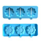 Silicone Lollipop Cake Mold Flower Pop Shape with Stickers
