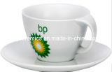 Bend Handle Coffee Mug and Plate