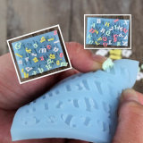English Letters Silicone Mold for Cake Decoration Silicon Fondant Mould