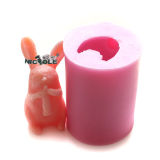 R1472 Rabbit Year Animal Silicone Candle Mold 3D Cartoon Silicon Soap Chocolate Mould