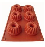 6 Cup Silicone Cake Mold