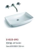 Rectangular New Design Counter Type Wash Basin (S1025-093)