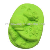 Kitty on Mushroom Silicone Soap Molds Silicone Cat Molds of Soap Nicole R0851