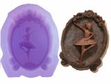 H0210 Ballet Girl Decorating Silicone Mold for Chocolate and Soap