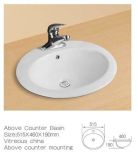 Above Counter Mounting Bathroom Ceramic Washbasin with CE Certificate