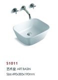 Hot Sell China Ceramic Bathroom Wash Art Basin (S1011)