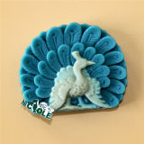 H0206 Peacock Shape Silicone Soap Mold Animal Decorating Silicon Resin Mould