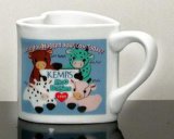Heart-Shaped Ceramic Mug, Coffee Mug