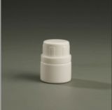 E157- 20g White Plastic Medical Solid Bottle