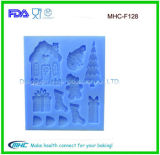 Christmas Theme Food Grade Silicone Fondant Mould for Cake Decoration