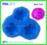 Bud Shape 3D Silicone Rose Mold for Fondant
