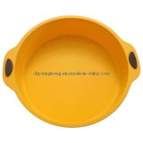 Yellow Silicone Cake Pan With Handle (XH-001067)