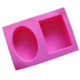 Square and Round Silicone Mold for Soap, Cake and Chocolate., etc (mic-043)