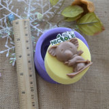 R0036 Cartoon Animal Shaped Round Silicone Soap Chocolate Mold