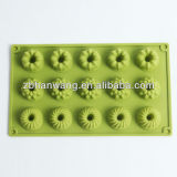Doughnut Shape 15 Cavity Silicone Chocolate Molds Eco-Friendly Food Grade Silicon Moulds for Chocolate Making B0108