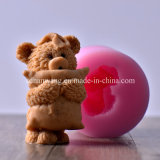 Handmade Cartoon 3D Animal Shaped Love Bear Candle Mold Decorative Silicone Mould Lz0136
