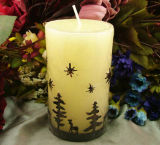 Lz0030 Christmas Decorative Pillar Silicon Mould for Candles
