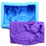 R0915 Silicone Soap Mold Rabbit DIY Soap Mold Crafts