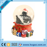 Christmas Snow Globe Red Base for Home Decortation