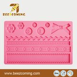 Kitchen Tools Silicone Red Fondant Cake Embossing Mould