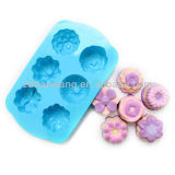 Silicone Rubber Chocolate Mould Cake Mould Flower Moulds for Cake Silicone Mould Tray B0139