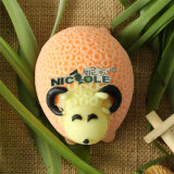 R1496 Cartoon Sheep with Smile Face Silicone Candle Mould Handmade 3D Soap Mold