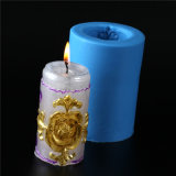 R0162 Silicone Candle Mold Pillar Flower Shape Candle and Soap Silicon Mould