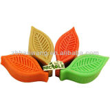 Natural Leaf Shape Handmade Silicone Soap Mold 4 Cavity Nicole H0225