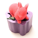 R0411 3D Rabbit Animal Shape Silicone Mould for Soap or Chocolate