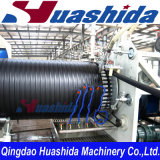 HDPE Drainage Pipe Making Unit Hollow Wall Winding Pipe Extrusion Line