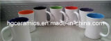 Inside Color Outside White Color Mug, 380ml Ceramic Mug