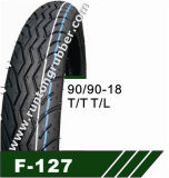 High Quality Tubeless Moto Tyre (90/90-18)