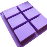 Square Silicone Mould for Soap, Cake and Chocolate, etc (mic-040)