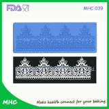 Popular Decorations Lace Silicone Mold for Fondant Cake